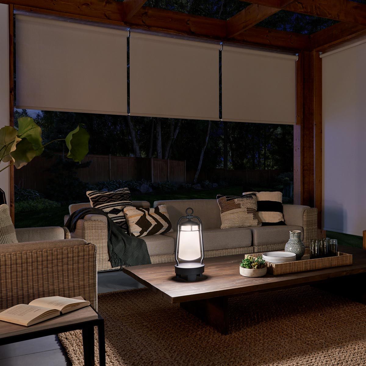 The bluetooth lantern speaker in situ