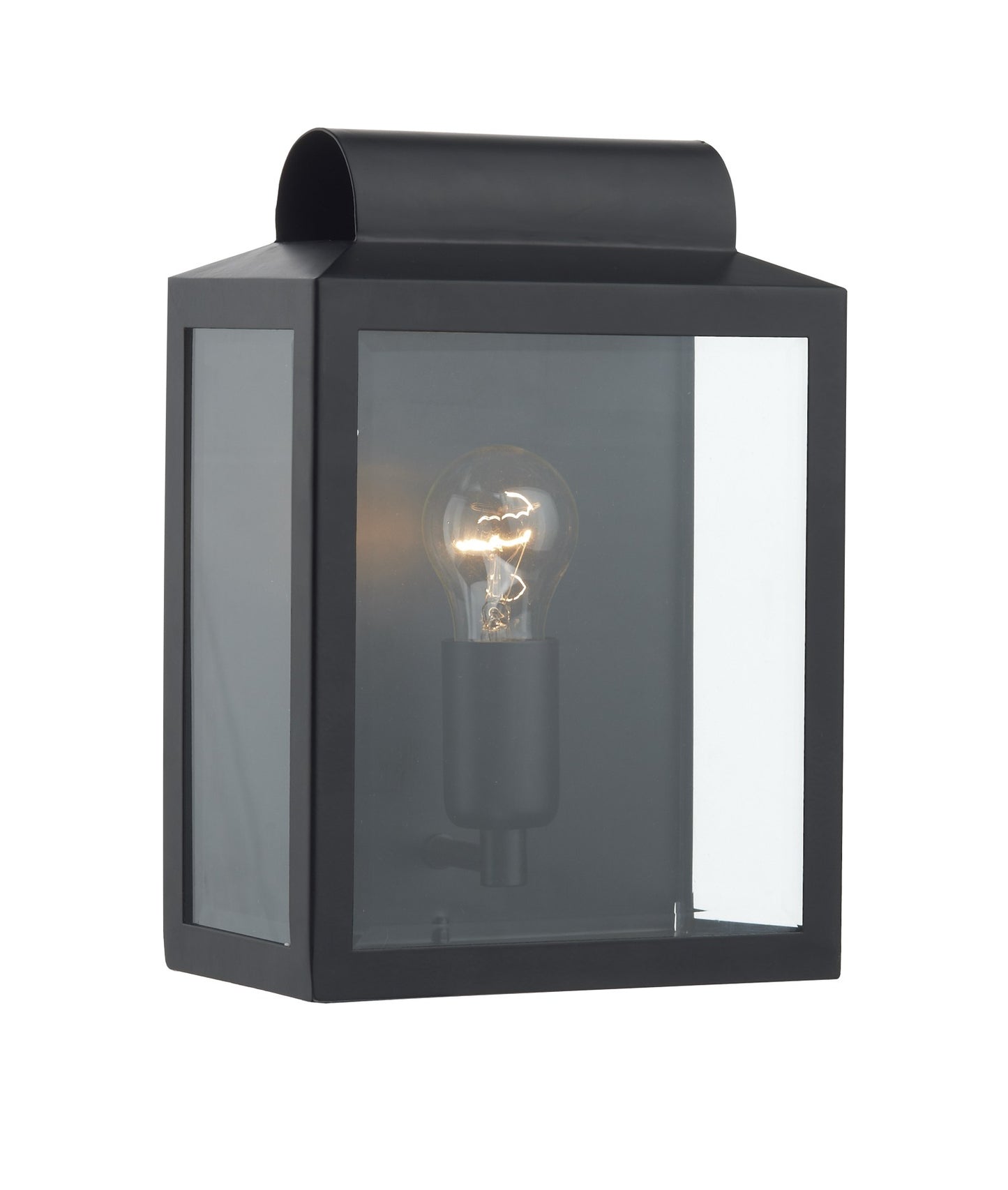 Rectangular Contemporary Flush Half Wall Lantern