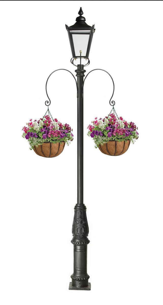 Black Scrolled Hanging Basket Bracket