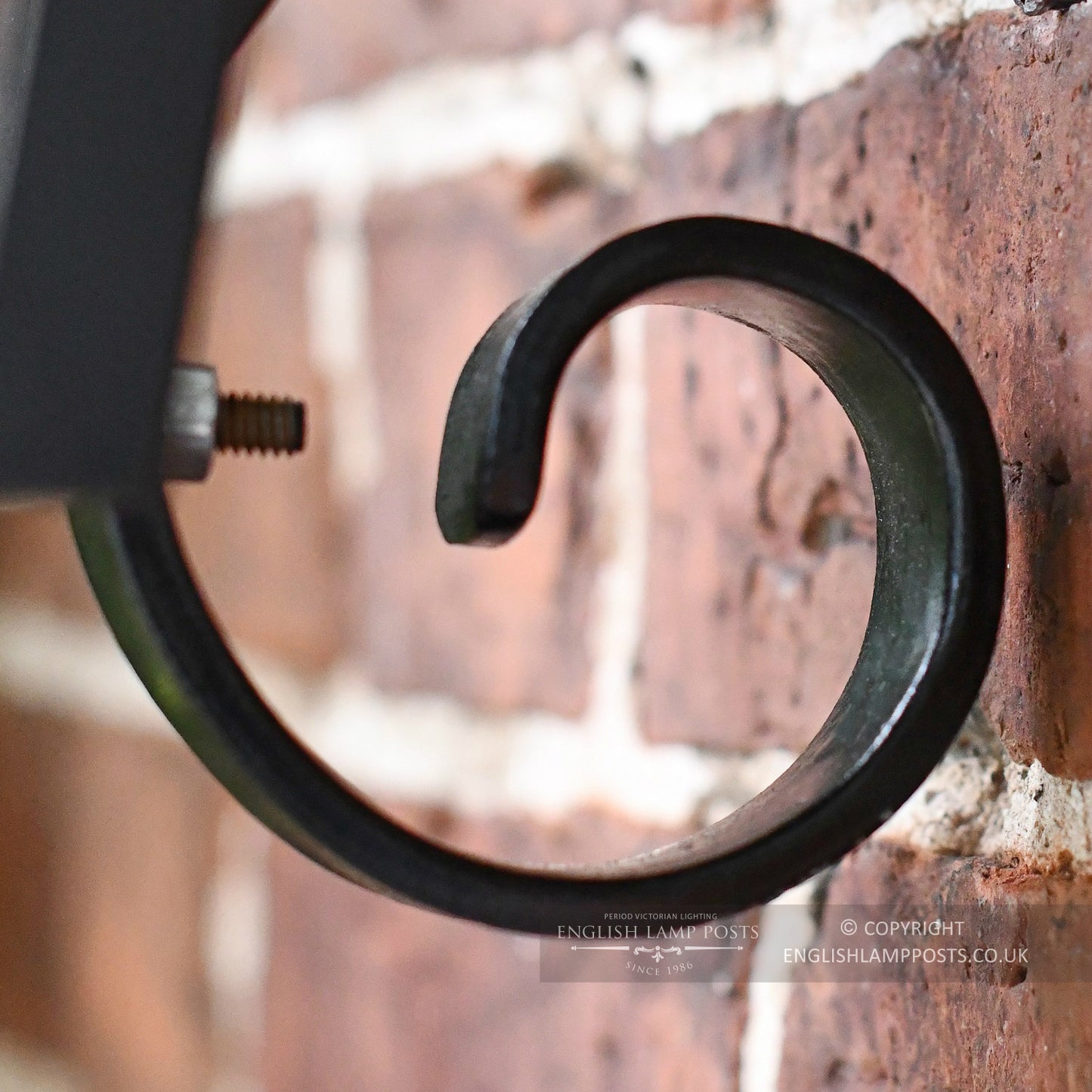 Black Scrolled Mounting Bracket