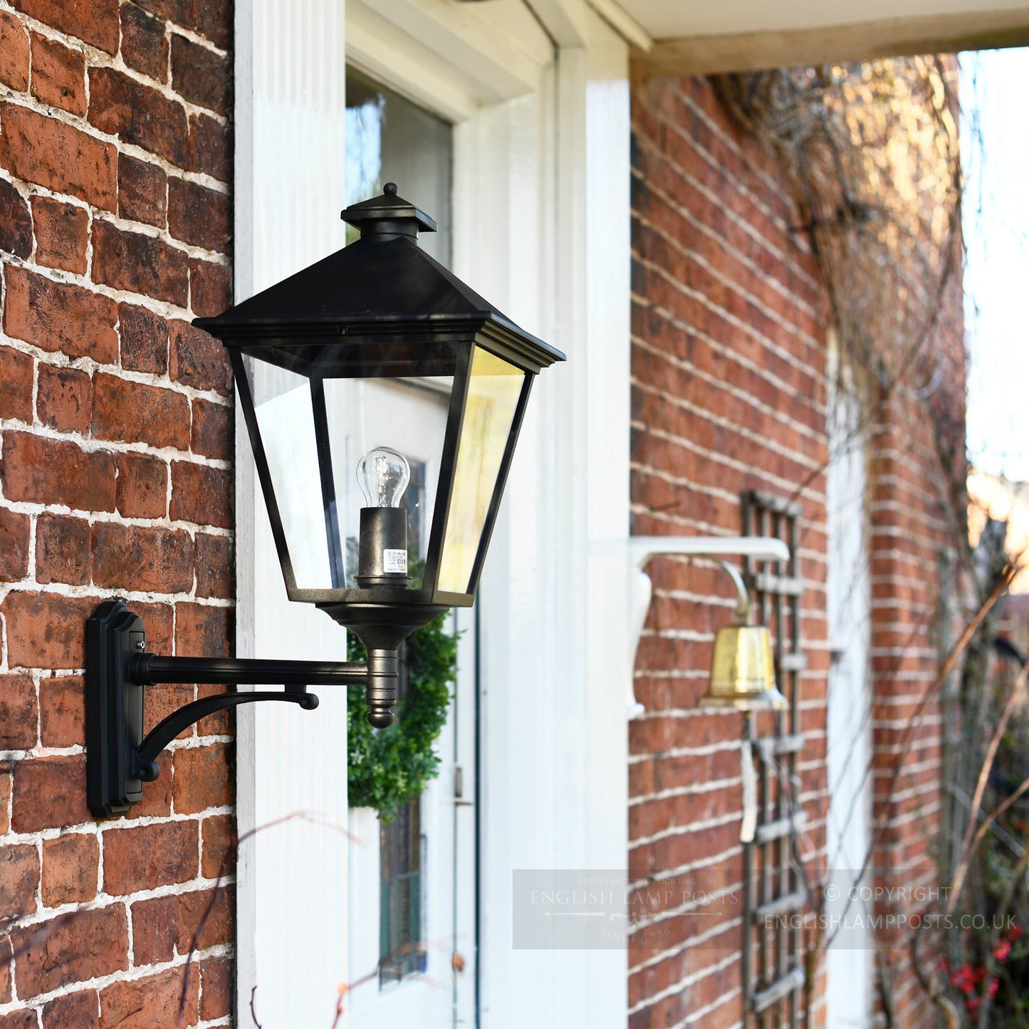 Black Simplistic Victorian Wall Light by period Property