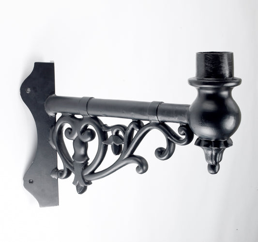 Black Wall Mounting Bracket With Special Corner Fitting