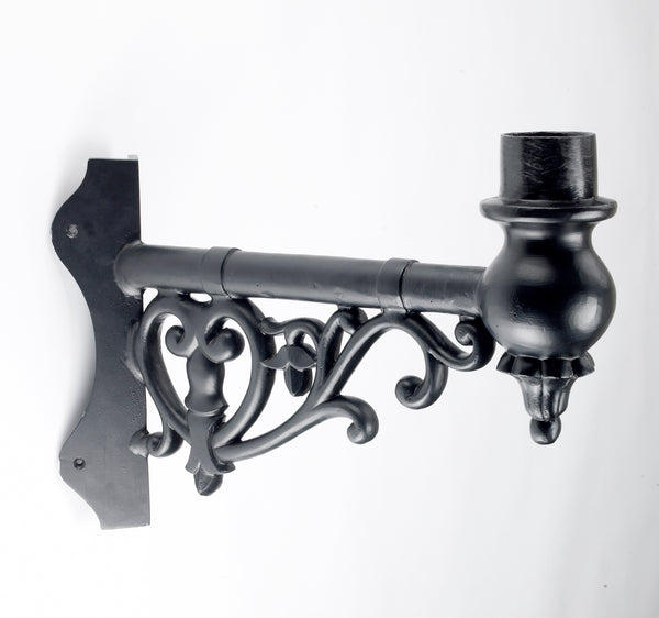 Black Wall Mounting Bracket With Special Corner Fitting