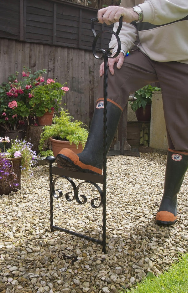 Spiked Garden Boot Scraper With Handle