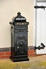 'The Lincoln' Black Freestanding Pillar Box