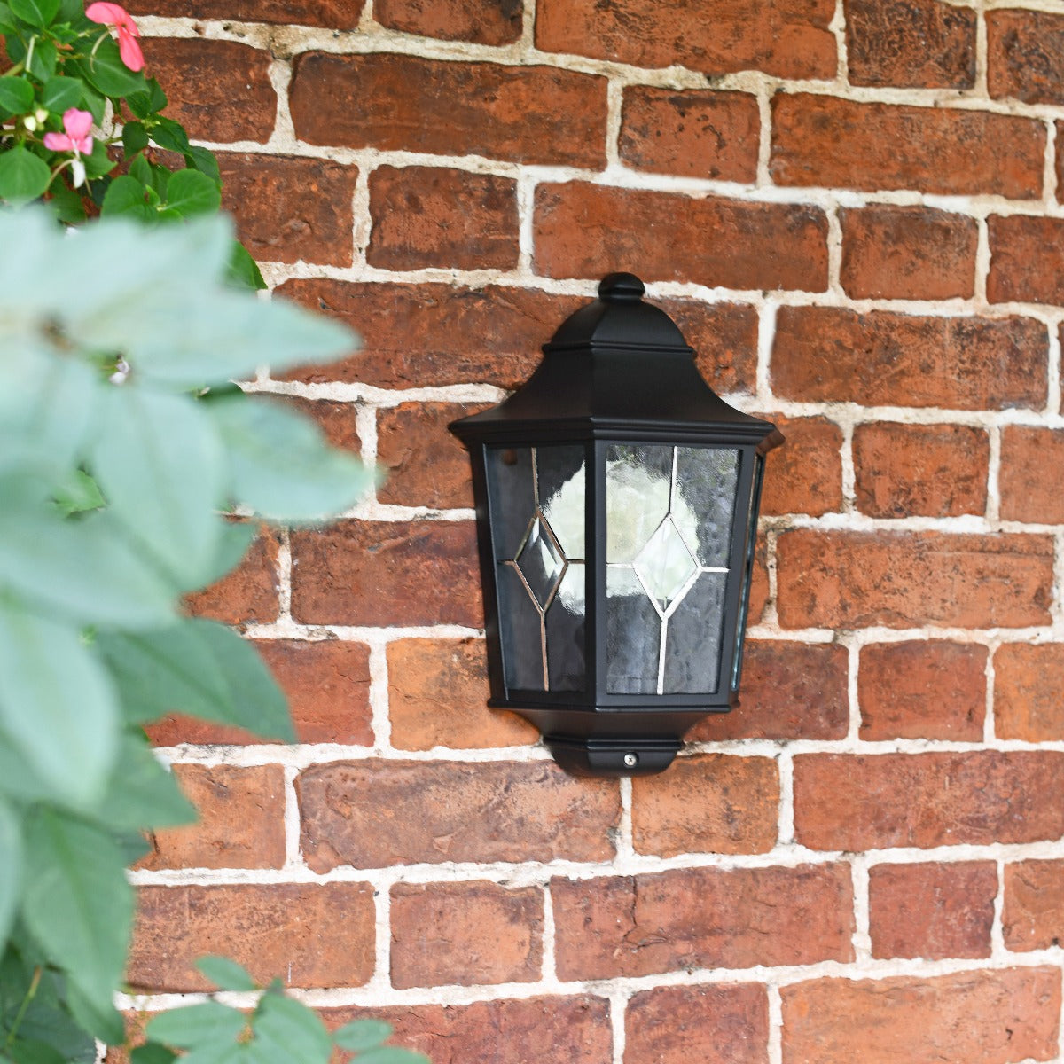 Black Traditional Wall Mounted Lantern