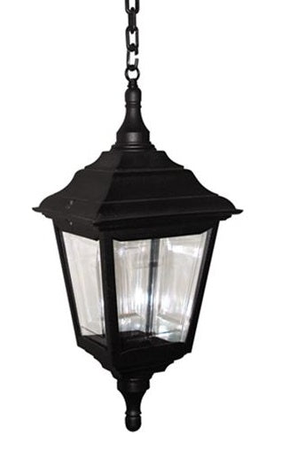 Black Victorian Styled Hanging Chain Lantern