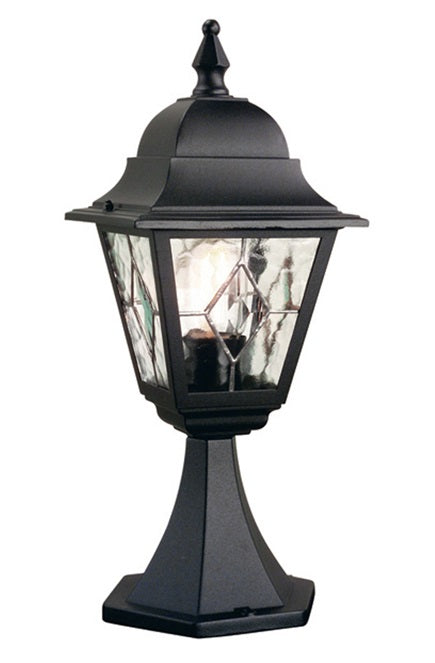 Black Victorian Style Pillar Light