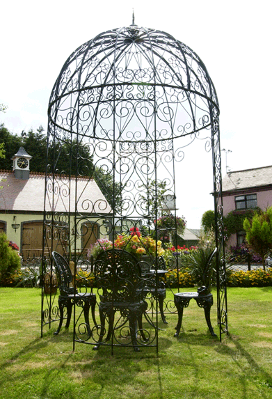 Black Wrought Iron Gazebo