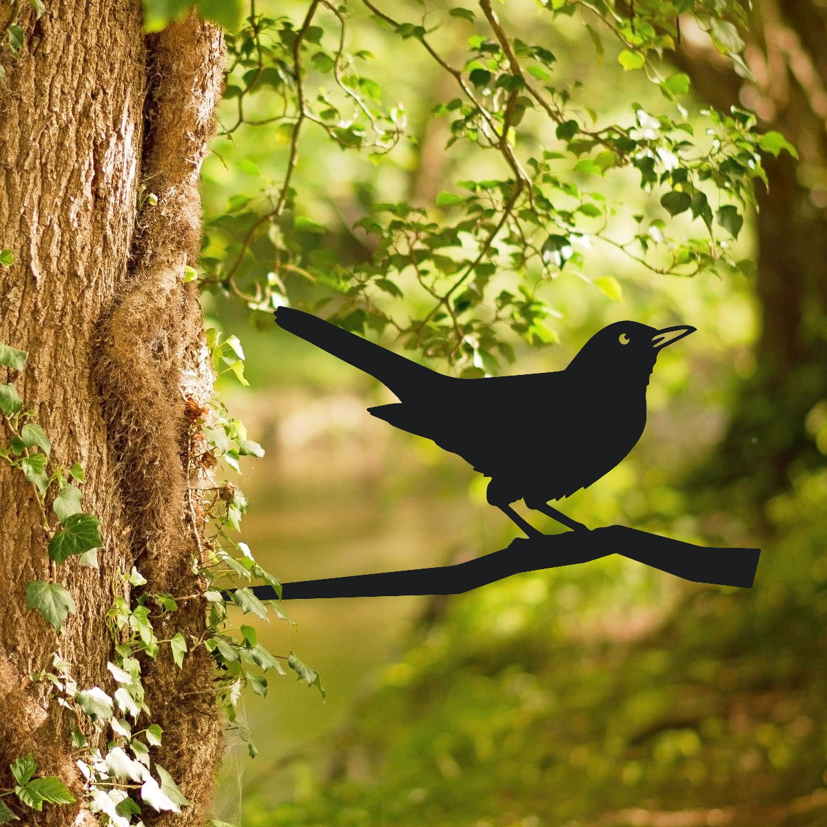 Blackbird Garden Sheet Steel Tree Spike In Black