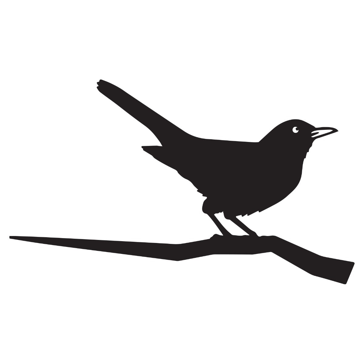 Blackbird Garden Sheet Steel Tree Spike In Black
