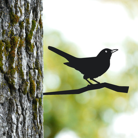 Blackbird Garden Sheet Steel Tree Spike In Black