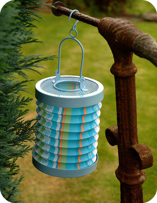 Carolina Blue Outdoor Garden Hanging Lanterns