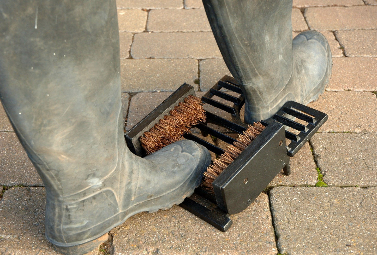 Brown "The Trio" Garden Boot Scraper, Brush and Jack