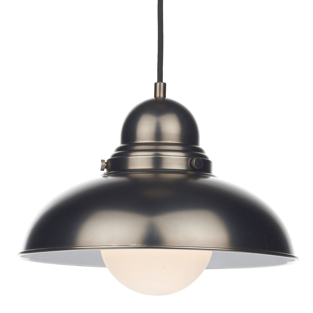 'Bostock' Period Pendant Light in antique chrome 