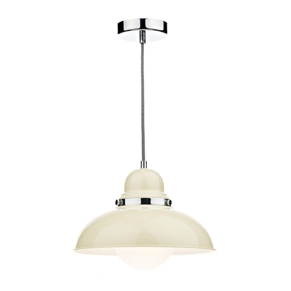 'Bostock' Period Pendant Light in cream 