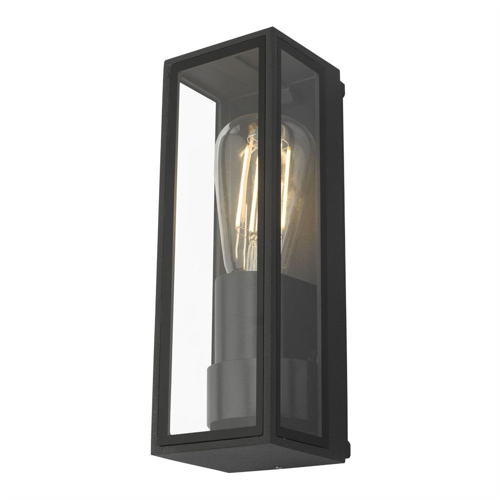 The contemporary wall light on a white background