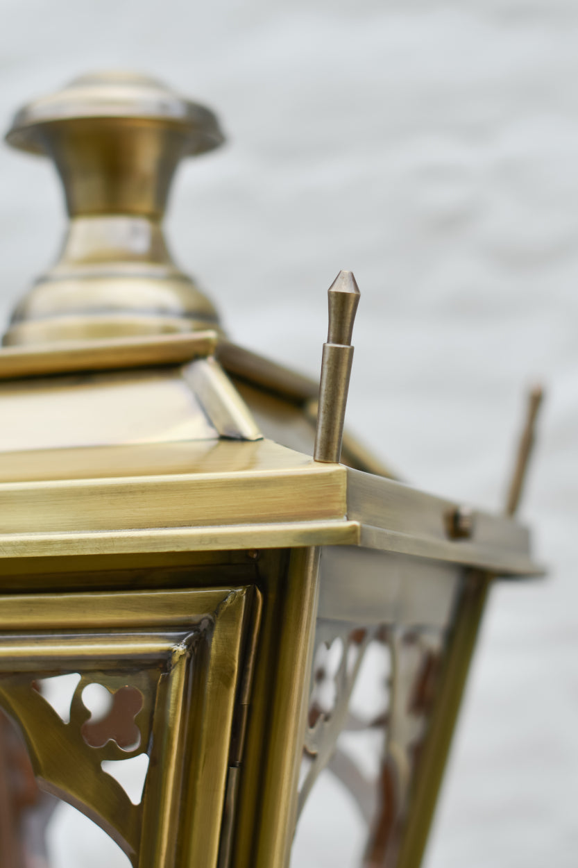 Close up of the Gothic finials