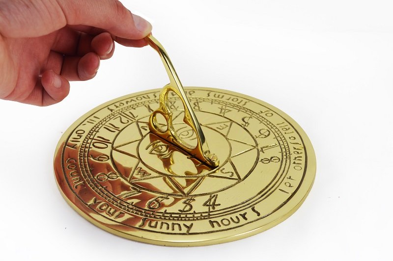 Sunshine Poem Brass Sundial