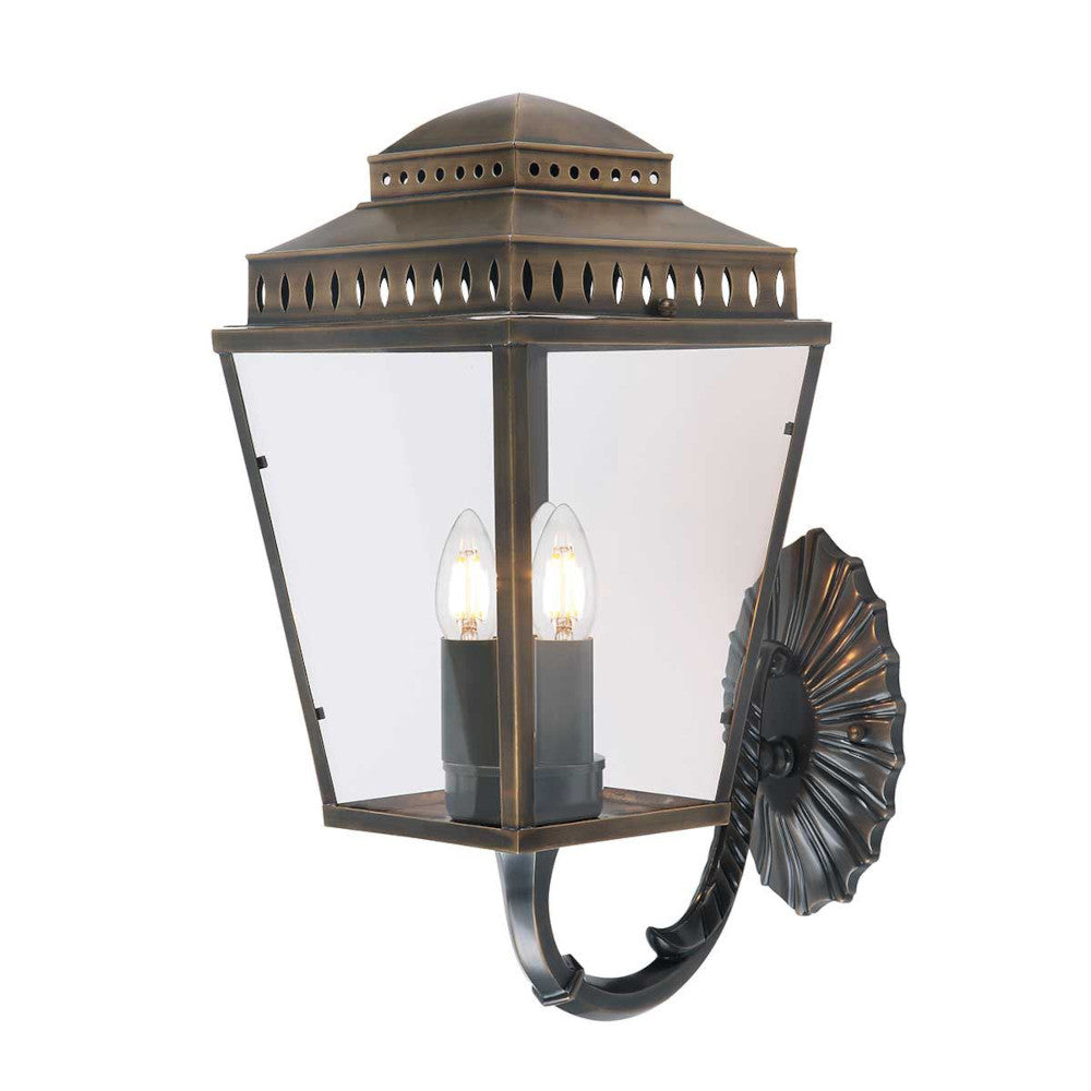 'Breadsall' Georgian Inspired Antique Brass Wall Light