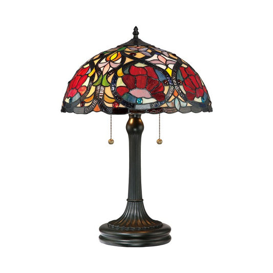 Vintage Cream Bowed Retro Desk Lamp