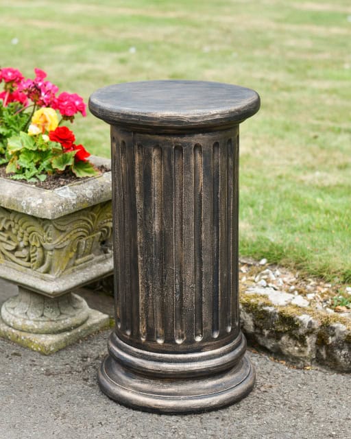 Bronze 'Apollo' Cast Aluminium Pillar - thumbnail