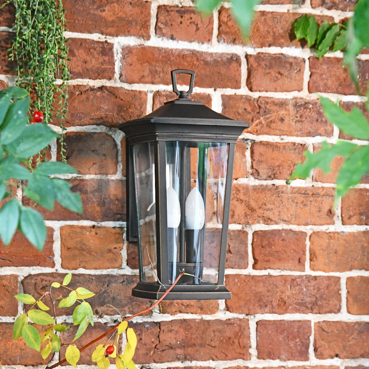 "Silbury" Medium Antique Bronze Wall Lantern