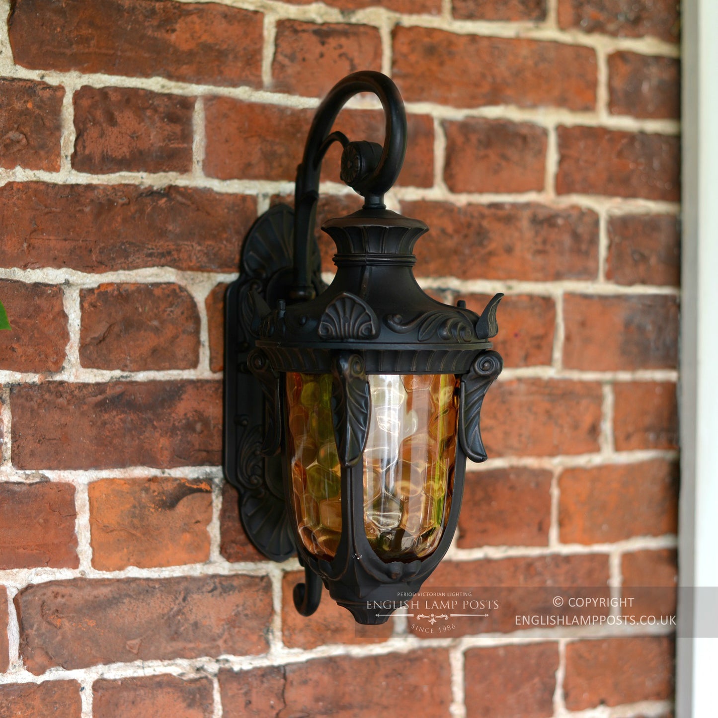 Antique Bronze Baroque Style Top Fix Wall Lantern