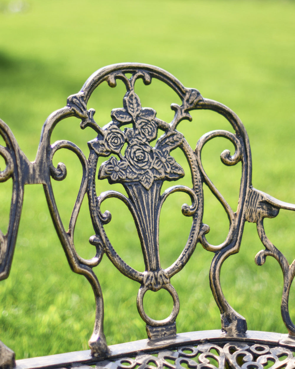 Floral pattern bench 