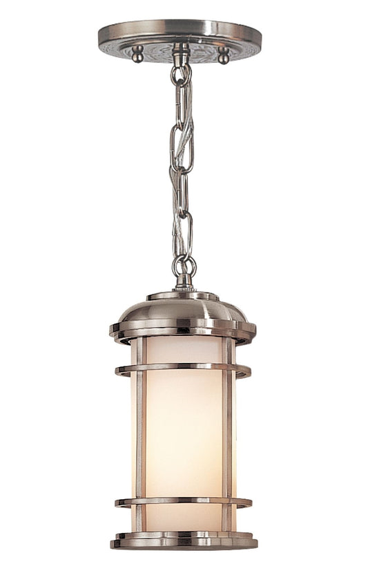 Brushed Zinc Modern Hanging Chain Lantern