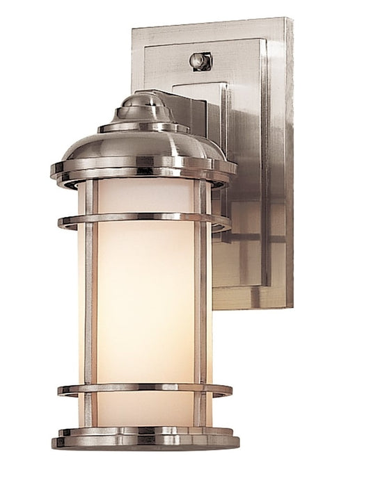 Brushed Zinc Modern Wall Mounted Lantern