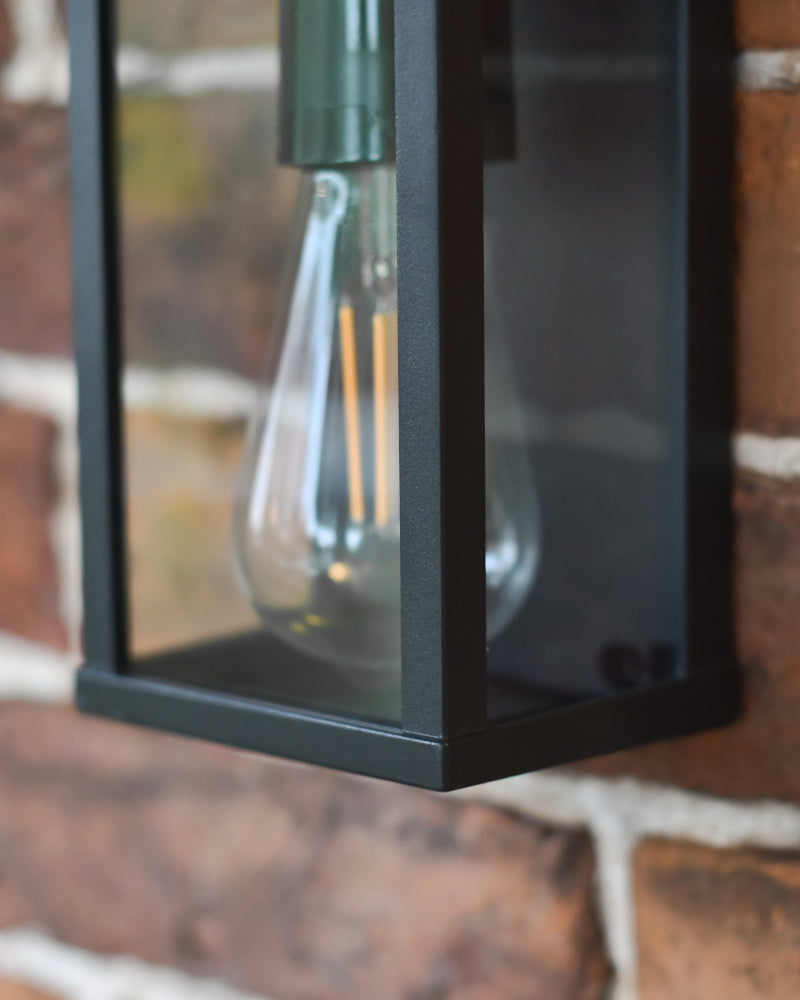 Close up of the wall light base 