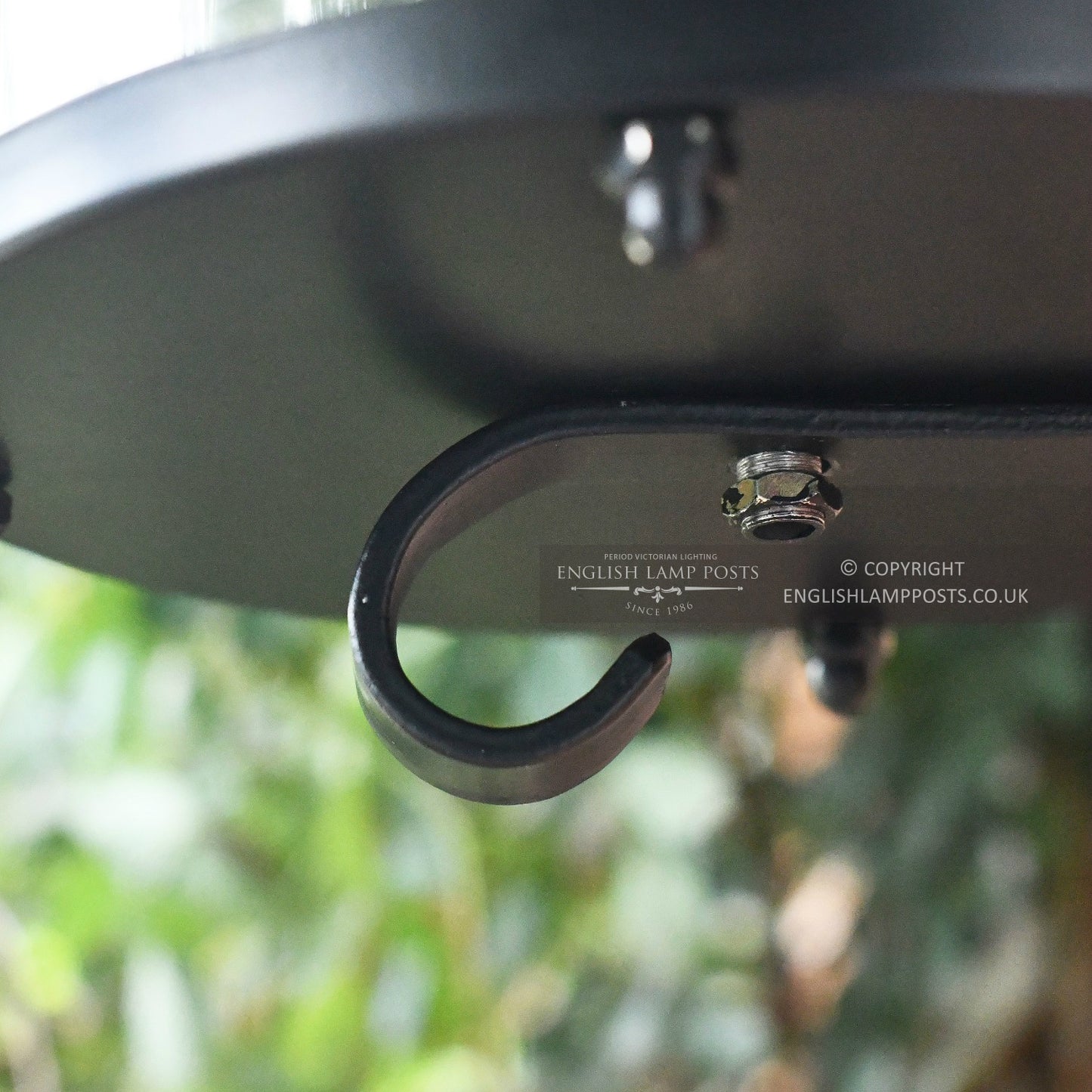 Cable Entry Point At Bottom Of Black Wall Lantern