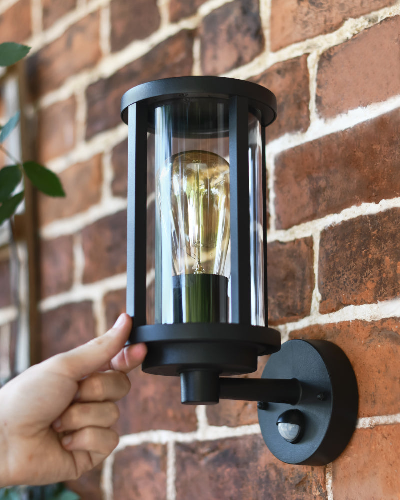 Life size scale of the 'Canwick' cylinder wall light 
