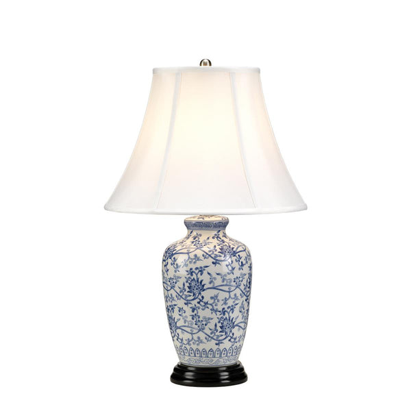 'Capheaton' Blue And White Table Lamp