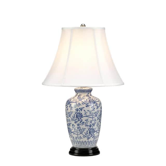 'Capheaton' Blue And White Table Lamp - thumbnail