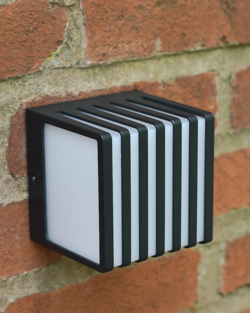 View of the cubed wall light apex