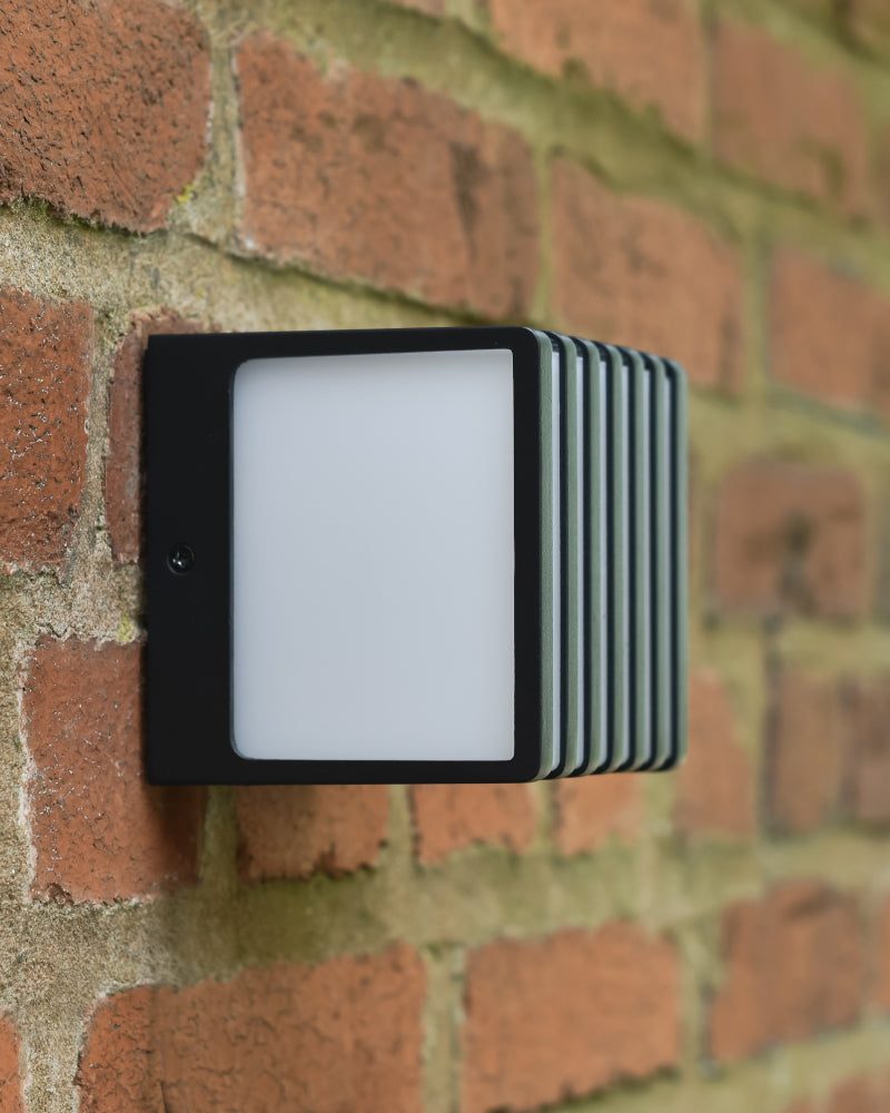 Side profile of the modern wall light