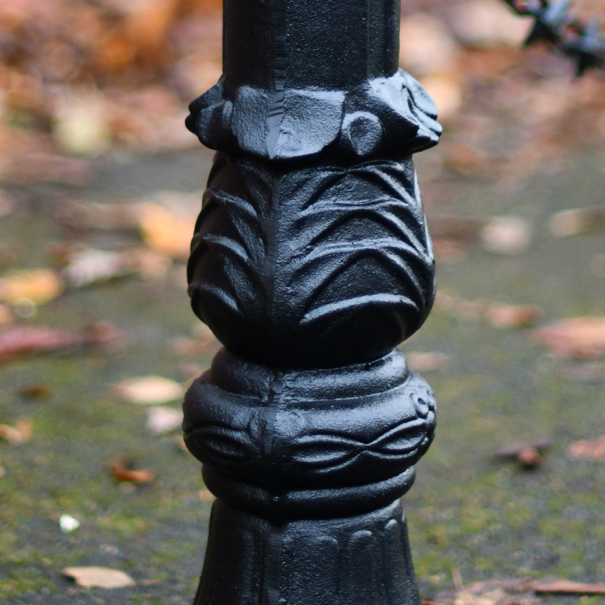 Close up of the leaf inspired base