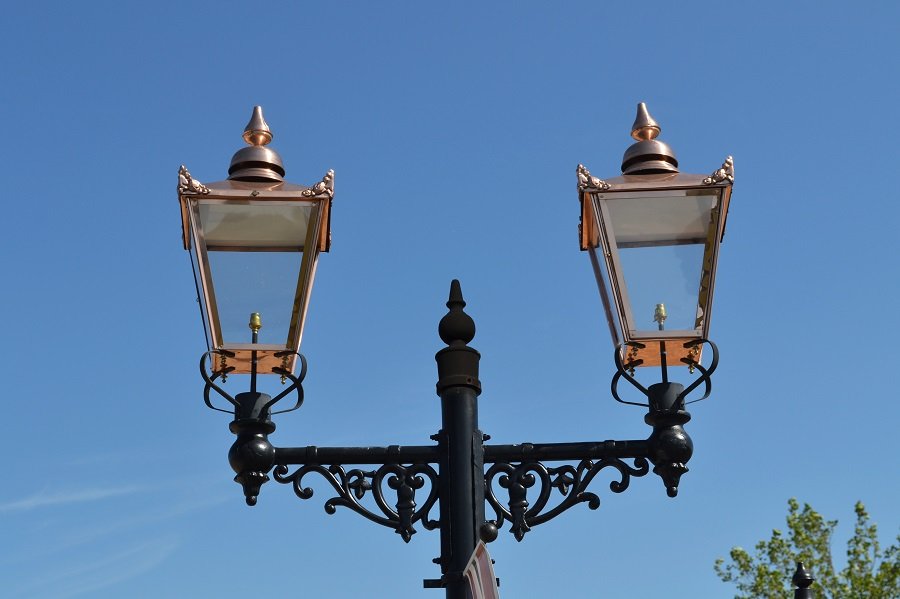 “Balmoral” Copper Victorian Double Head Lamp Post