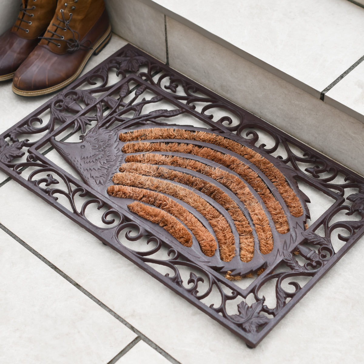The 'Erizo' doormat in situ