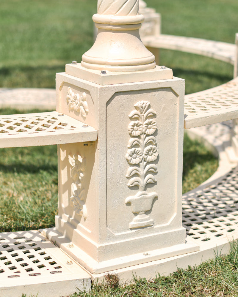 Embossed floral motifs 