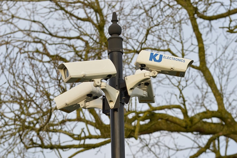 CCTV Pole with spire finial