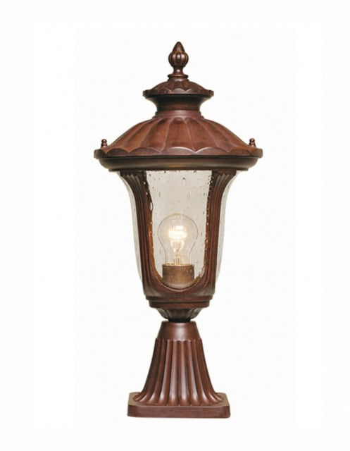 'Charborough' Small Bronze Pillar Light - thumbnail