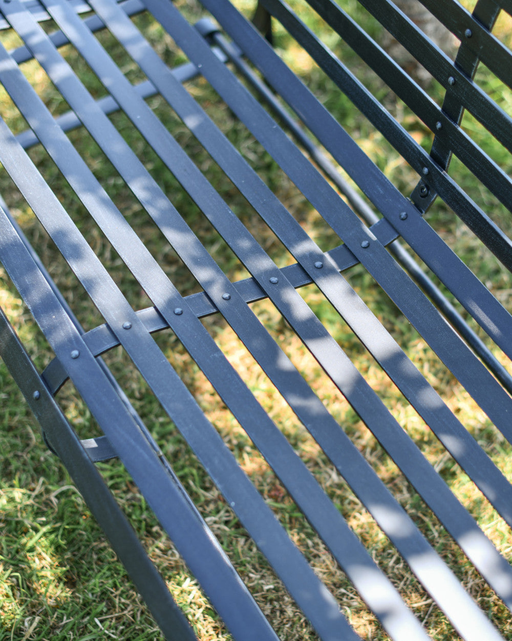 Wrought-iron garden bench 