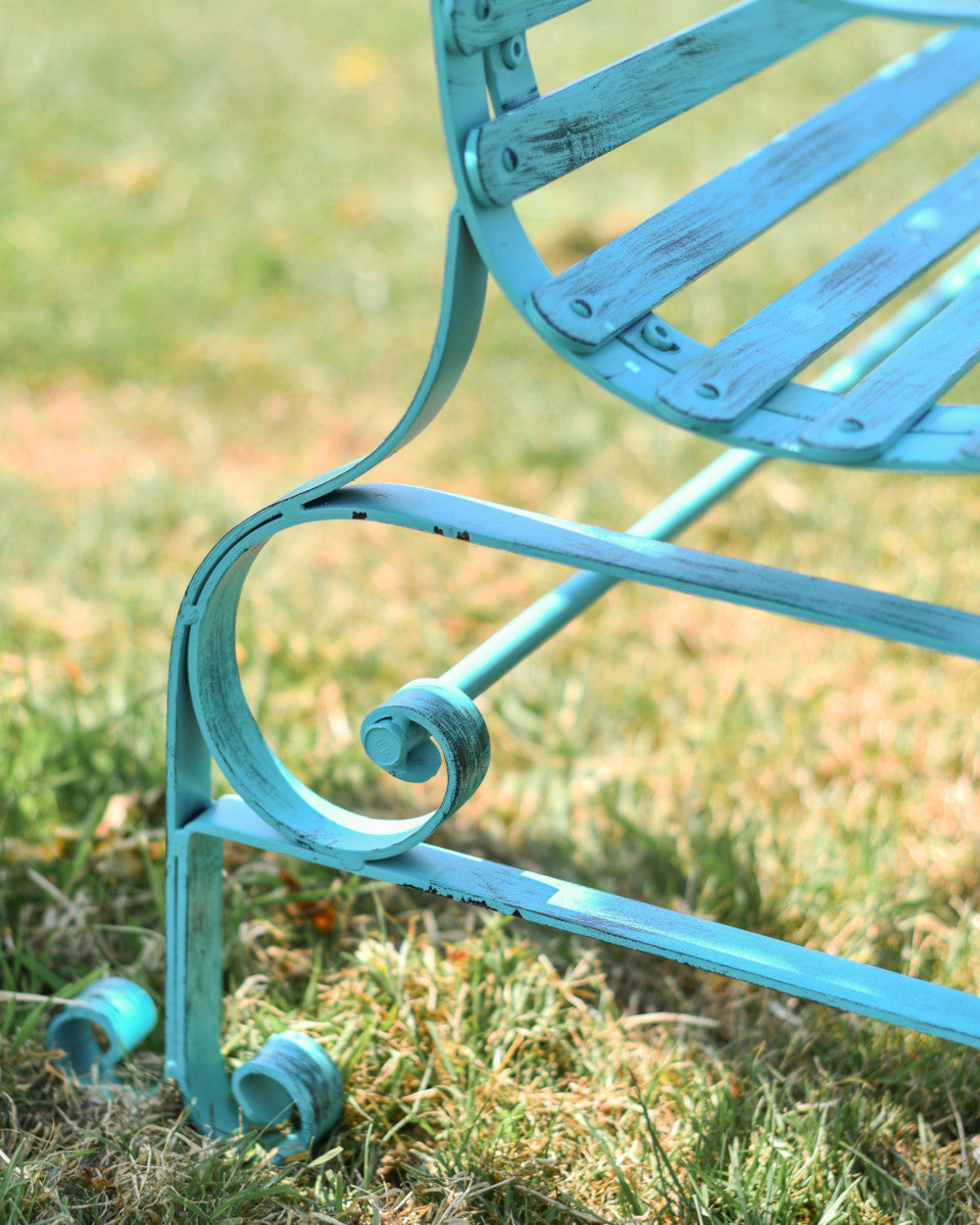 Bench with coiled detailing 