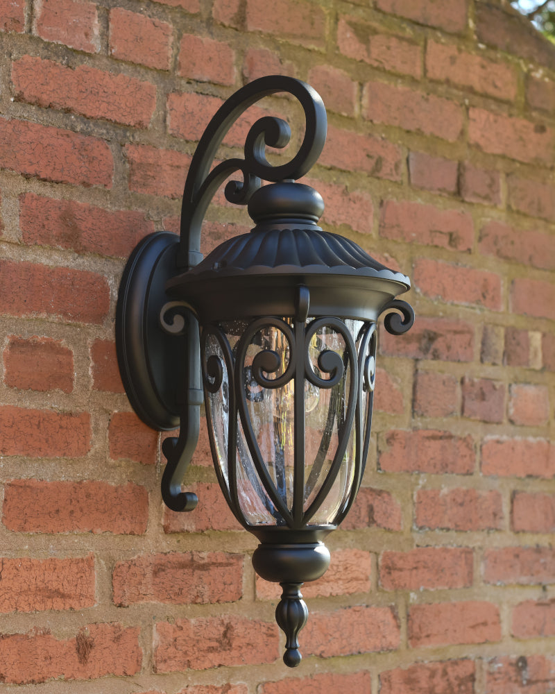 View of the traditional 'Checkley' wall light