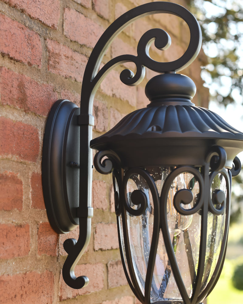 Close up side profile of the 'Checkley' Wall Light