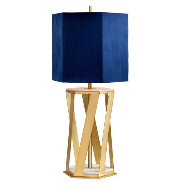 'Chigwell' Navy Shade Table Lamp - thumbnail