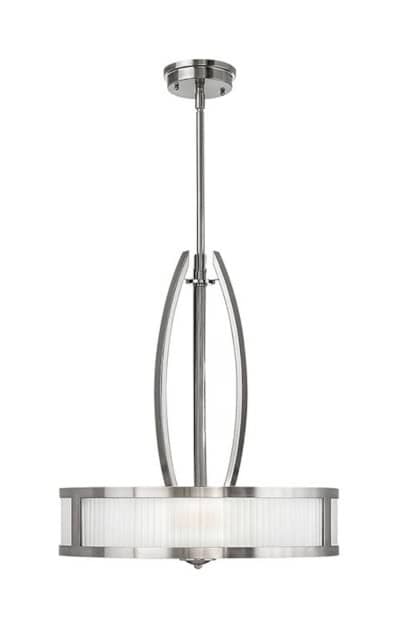 'Chorlton' Brushed Nickel Pendant Light - thumbnail